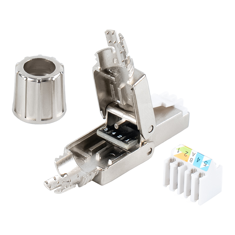 Connettore RJ45 schermato senza attrezzi Cat6A RJ-G40S-1-C6A Connettore RJ45 schermato senza attrezzi Cat6A RJ-G40S-1-C6A
