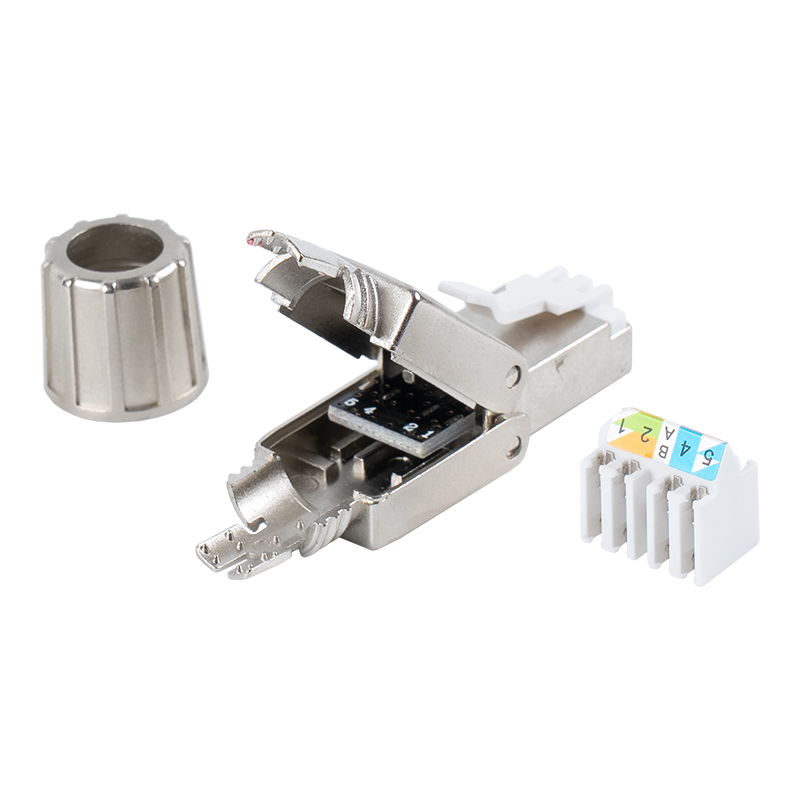 Connettore RJ45 schermato senza attrezzi Cat7 RJ-G40S-1-C7 Connettore RJ45 schermato senza attrezzi Cat7 RJ-G40S-1-C7