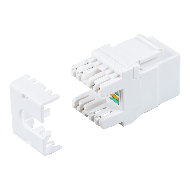 Jack modulare a 180° Cat6 non schermato (con otturatore) SM-2064CD8C6 Jack modulare a 180° Cat6 non schermato (con otturatore) SM-2064CD8C6