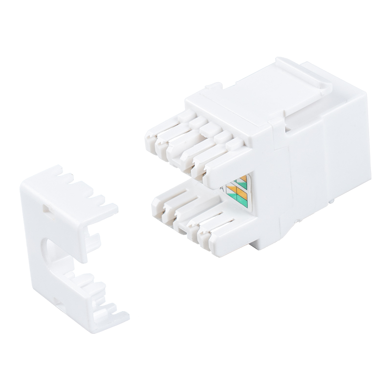 Jack modulare a 180° Cat6 non schermato (con otturatore) SM-2064CD8C6 Jack modulare a 180° Cat6 non schermato (con otturatore) SM-2064CD8C6