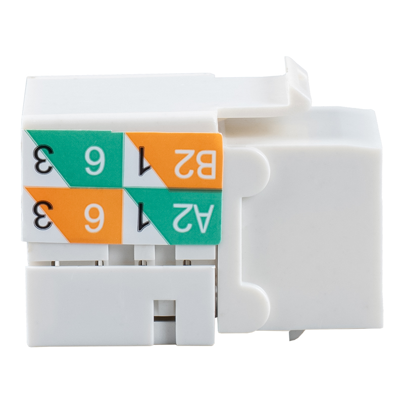 Jack Keystone a 90° Cat6 non schermato (cablaggio a doppio scopo) SM-2081D8C6 Jack Keystone a 90° Cat6 non schermato (cablaggio a doppio scopo) SM-2081D8C6