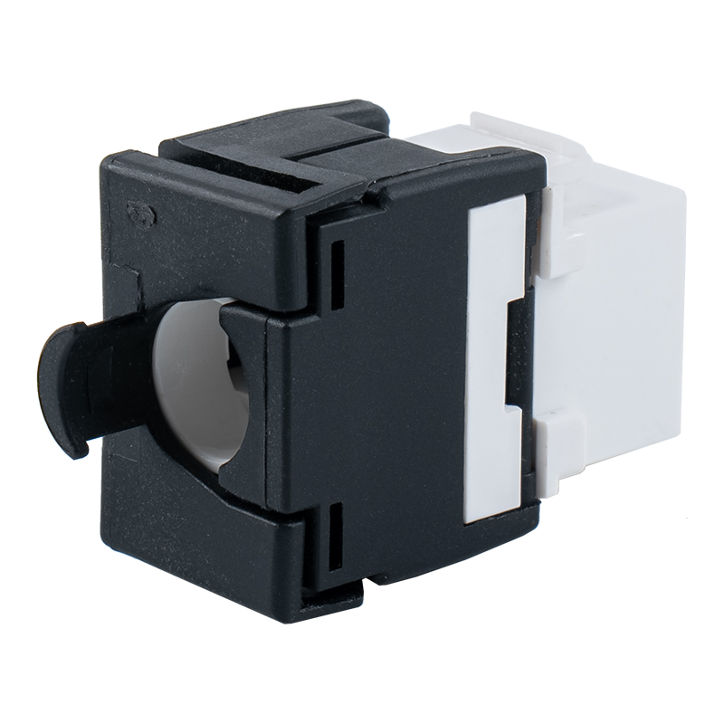C6A Jack Keystone Tollless a 180° non schermato(con portacavo e otturatore)SM-2335BCH8C6A C6A Jack Keystone Tollless a 180° non schermato(con portacavo e otturatore)SM-2335BCH8C6A