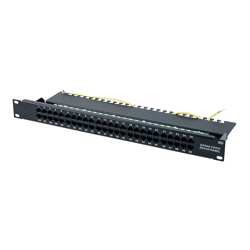 Pannello di permutazione vocale di categoria 3 da 19 pollici 1U 8P 8C a 50 porte (KRONE IDC) SP-3208K50-C3