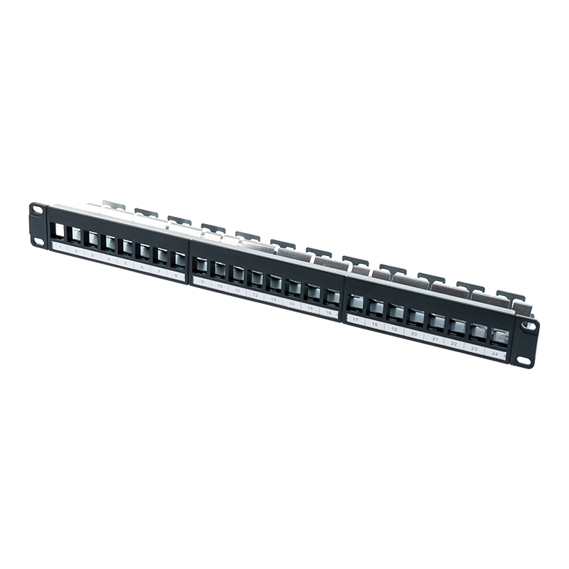 Rack vuoto schermato 1U da 19 pollici a 24 porte (con scheda digitale) SP-3245S-24P