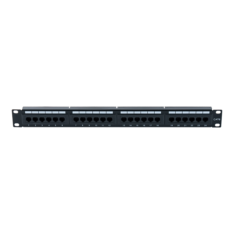 Pannello patch Cat6e da 19 pollici 1U non schermato a 24 porte (IDC a doppio scopo) SP-3310D24-C6A Pannello patch Cat6e da 19 pollici 1U non schermato a 24 porte (IDC a doppio scopo) SP-3310D24-C6A