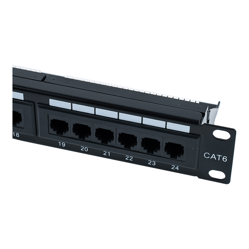 Pannello patch Cat6e da 19 pollici 1U non schermato a 24 porte (IDC a doppio scopo) SP-3310D24-C6A Pannello patch Cat6e da 19 pollici 1U non schermato a 24 porte (IDC a doppio scopo) SP-3310D24-C6A