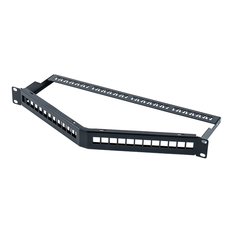Rack vuoto schermato 1U da 19 pollici con 24 porte (pieghevole) SP-3312S-24P