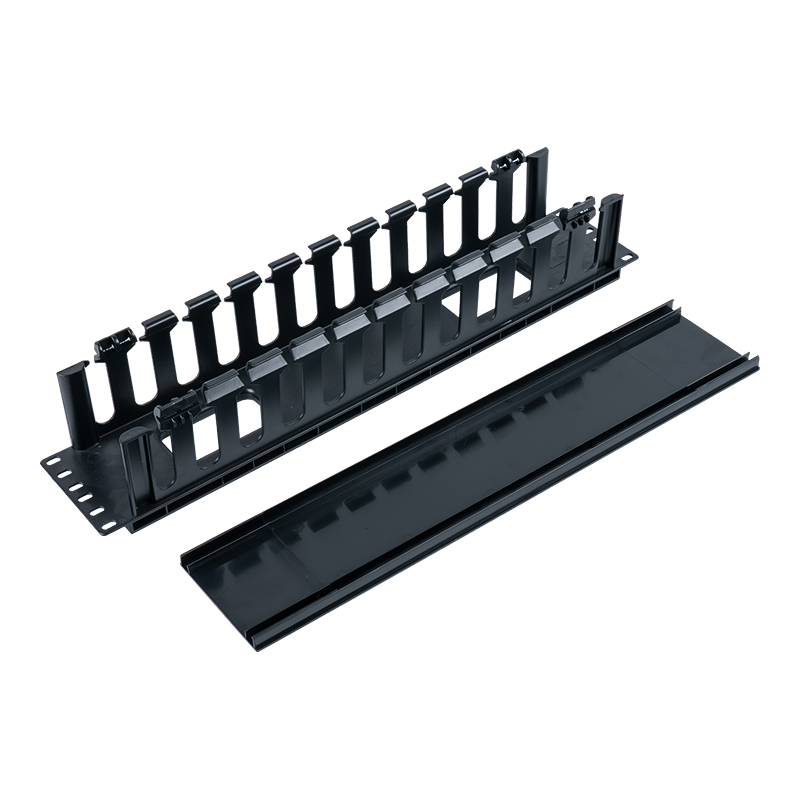 Supporto per gestione cavi in plastica 2U da 19 pollici (12 porte) SP-3667-2U Supporto per gestione cavi in plastica 2U da 19 pollici (12 porte) SP-3667-2U
