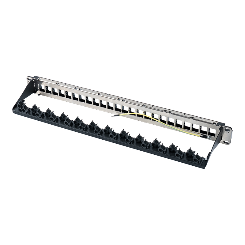 Rack non schermato 1U a 24 porte da 19 pollici (staffa pieghevole) SP-3402-24P Rack non schermato 1U a 24 porte da 19 pollici (staffa pieghevole) SP-3402-24P