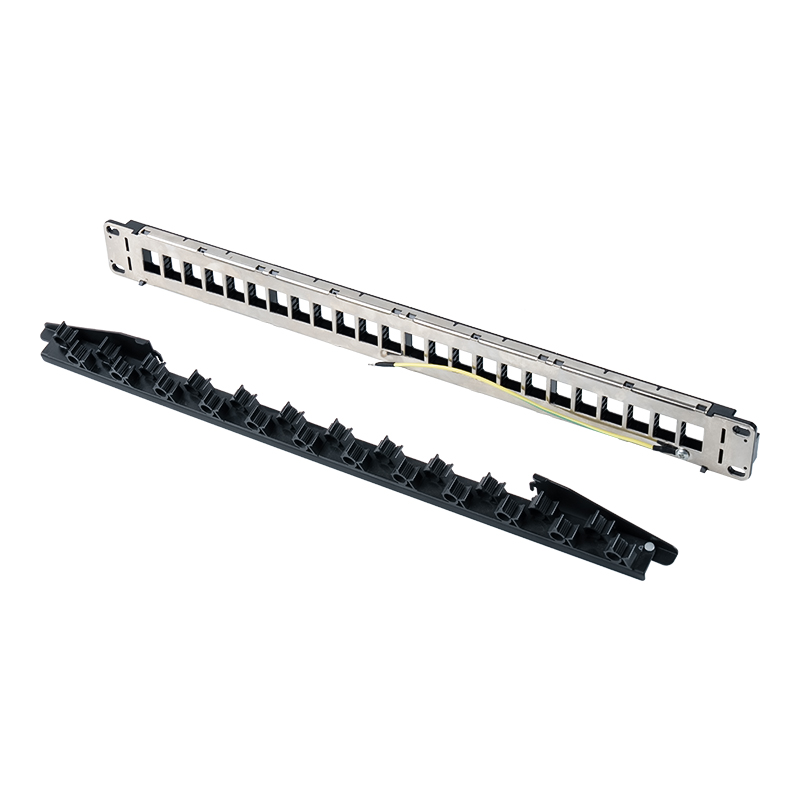 Rack non schermato 1U a 24 porte da 19 pollici (staffa pieghevole) SP-3402-24P Rack non schermato 1U a 24 porte da 19 pollici (staffa pieghevole) SP-3402-24P