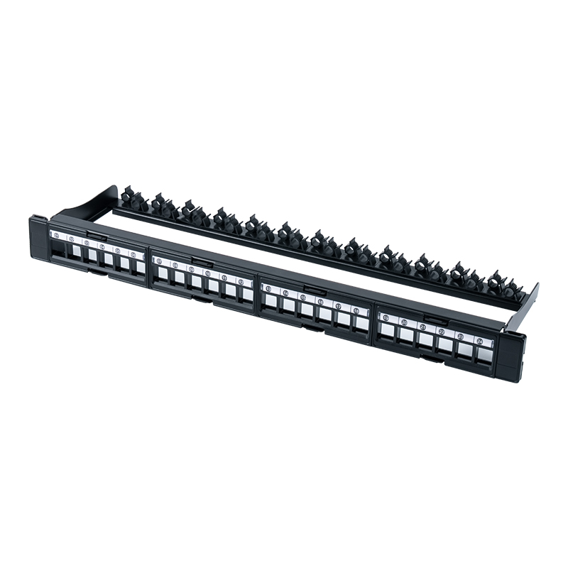 Montaggio su rack non schermato 1U a 24 porte da 19 pollici (finestra rimovibile) SP-3404-24P Montaggio su rack non schermato 1U a 24 porte da 19 pollici (finestra rimovibile) SP-3404-24P