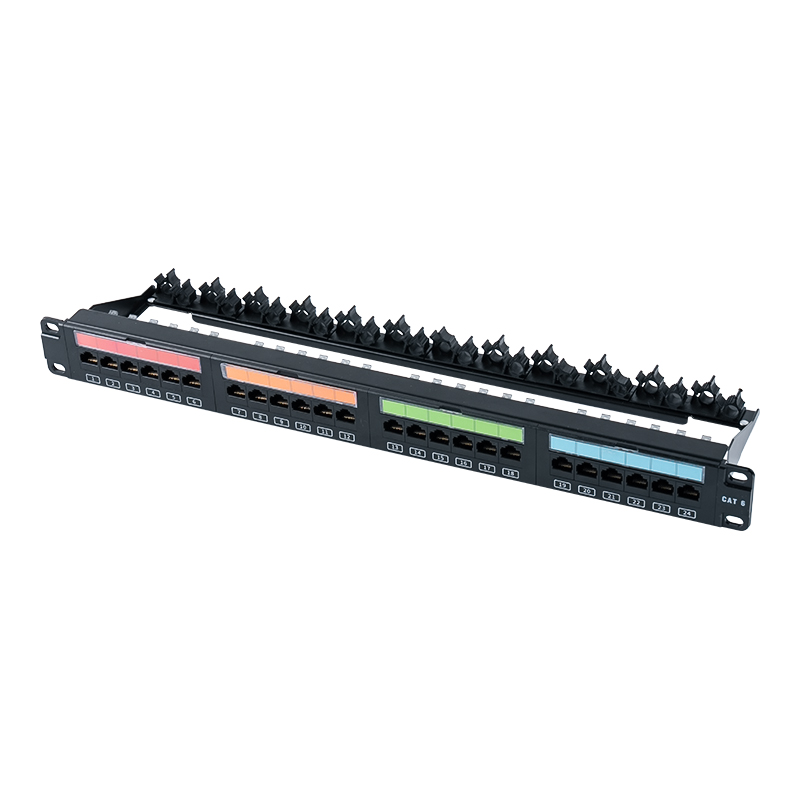 Rack non schermato 1U a 24 porte da 19 pollici (finestra in plastica ribaltabile) SP-3405-24P