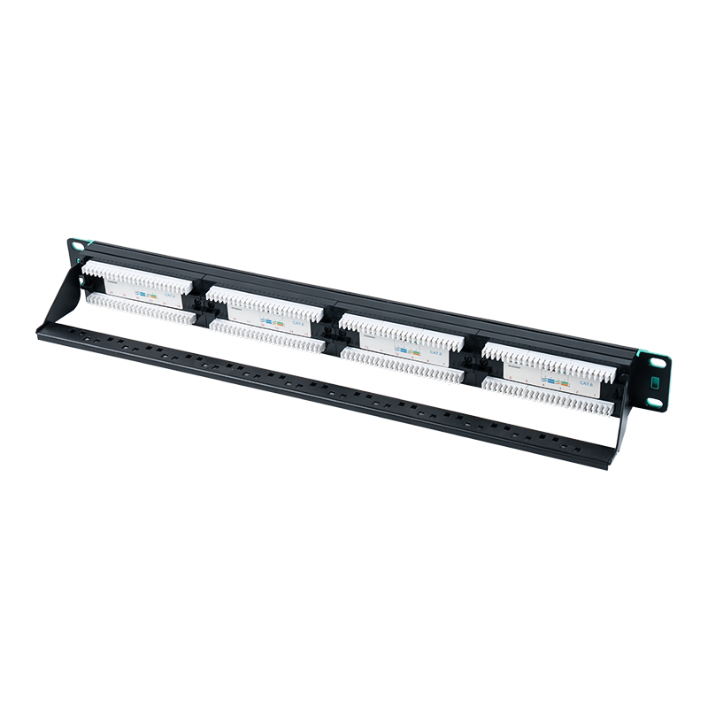 Rack non schermato 1U a 24 porte da 19 pollici (con cartoncino in plastica sostituibile) SP-3406-24P Rack non schermato 1U a 24 porte da 19 pollici (con cartoncino in plastica sostituibile) SP-3406-24P