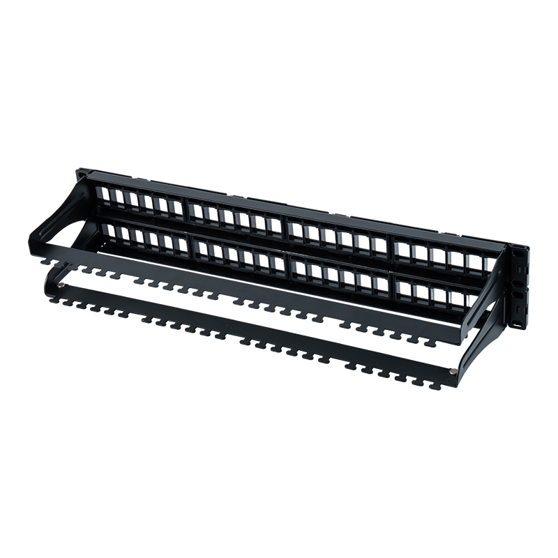Rack non schermato 1U da 48 porte da 19 pollici (finestra rimovibile) SP-3408-48P Rack non schermato 1U da 48 porte da 19 pollici (finestra rimovibile) SP-3408-48P