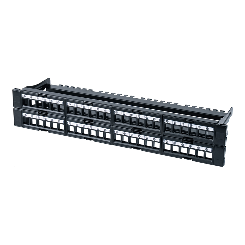 Rack non schermato 1U da 48 porte da 19 pollici (finestra rimovibile) SP-3408-48P